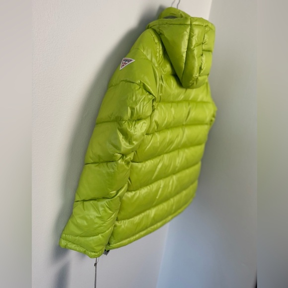 GUESS Women's High-Shine Hooded Puffer Coat Size M
 (new with tag) - Picture 11 of 15
